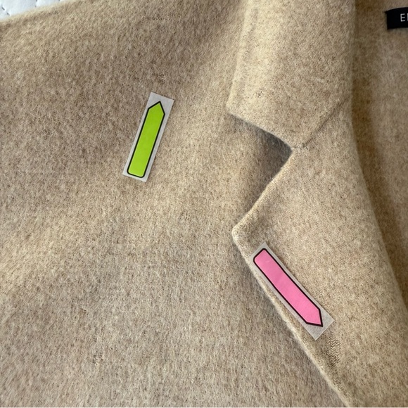 Eileen Fisher Single Breasted Long Wool Coat Size M - Picture 10 of 15